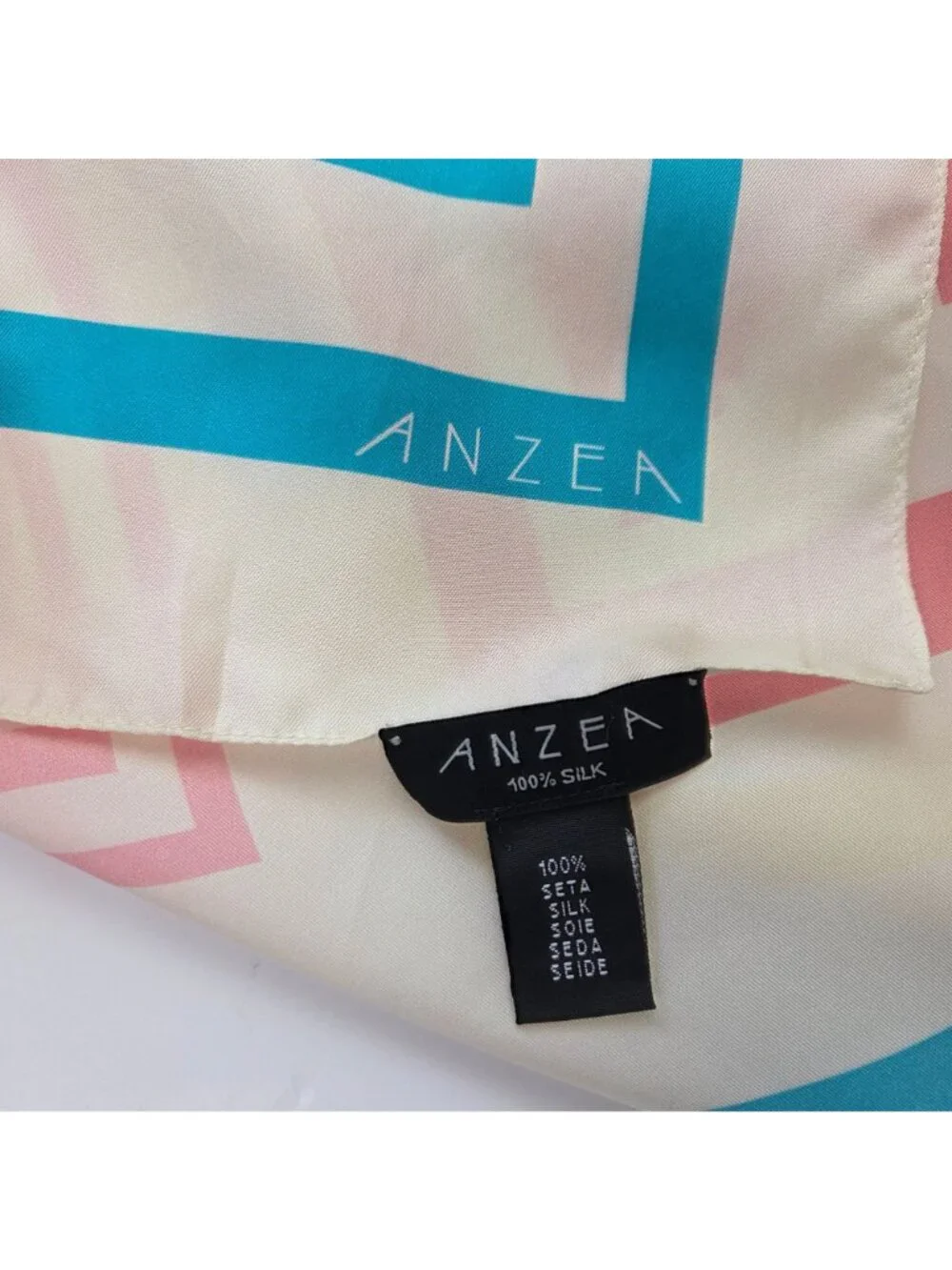 Ruth Adler Schnee Designs Geometric Print Silk Scarf